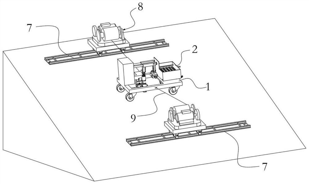 A kind of unmanned automatic transplanting equipment and transplanting method for ecological restoration slope greening