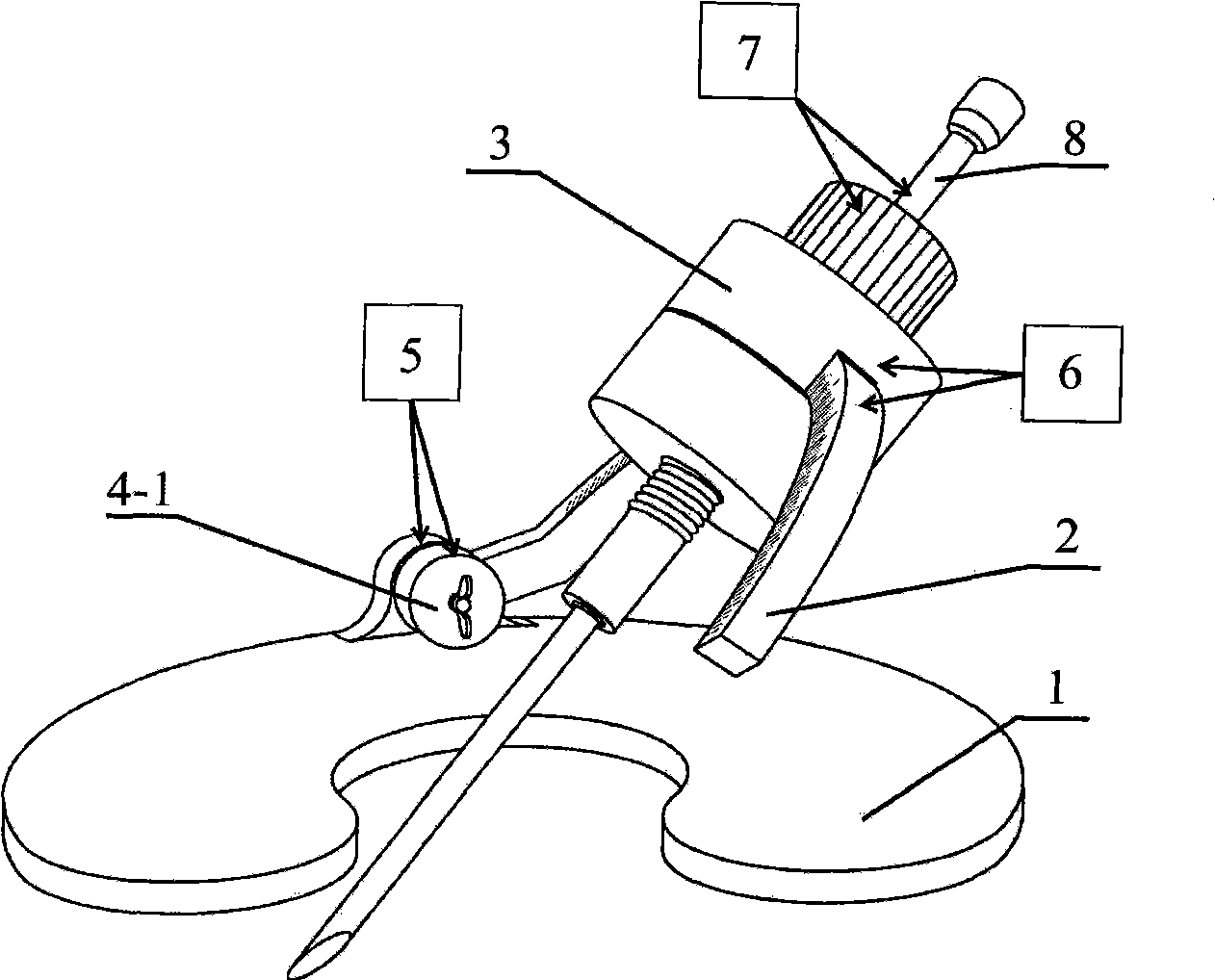 Stereotaxic apparatus capable of guiding in real time