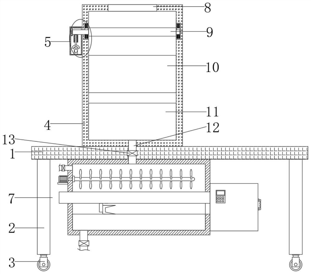 Wastewater recovery device for trial production of hot-rolled ribbed steel bars and use method of wastewater recovery device