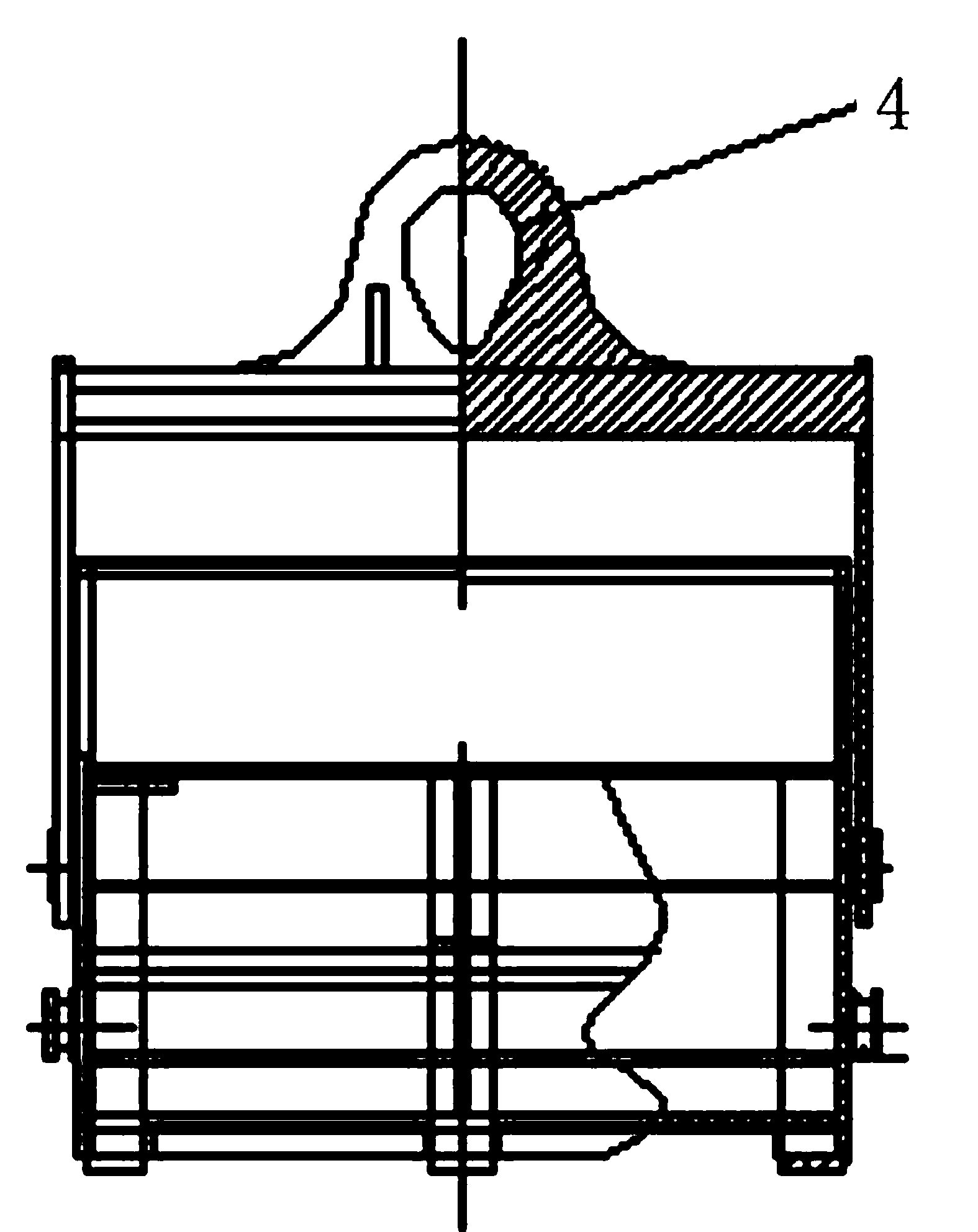 Metal-head box of hot continuous rolling production line