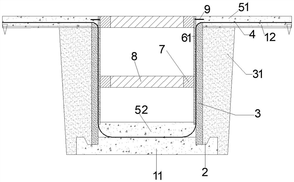 Construction method of foundation beam side facade waterproof structure