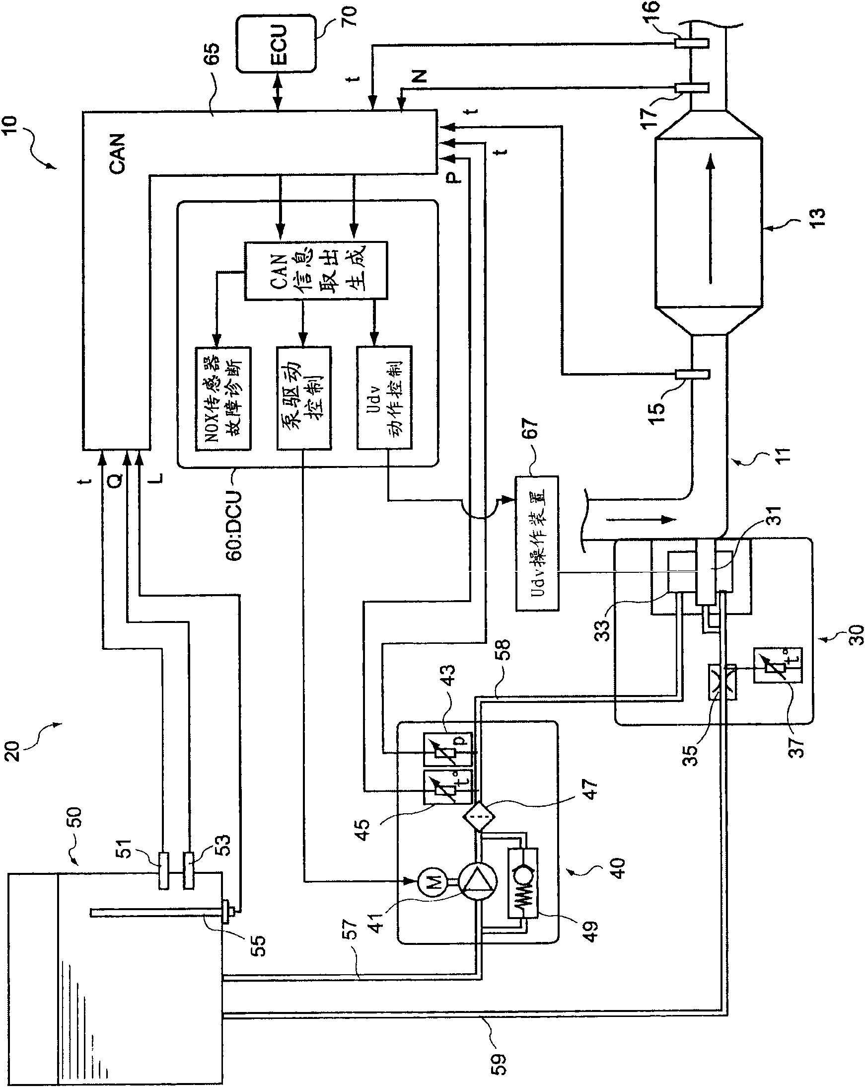 Breakdown diagnosing device and breakdown diagnosing method of nox sensor