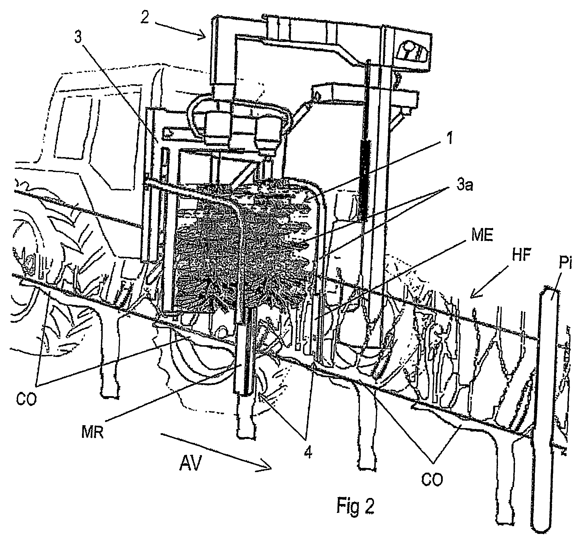 Method and device for analysis of the structure and the composition of cultured hedges such as for example rows of vines