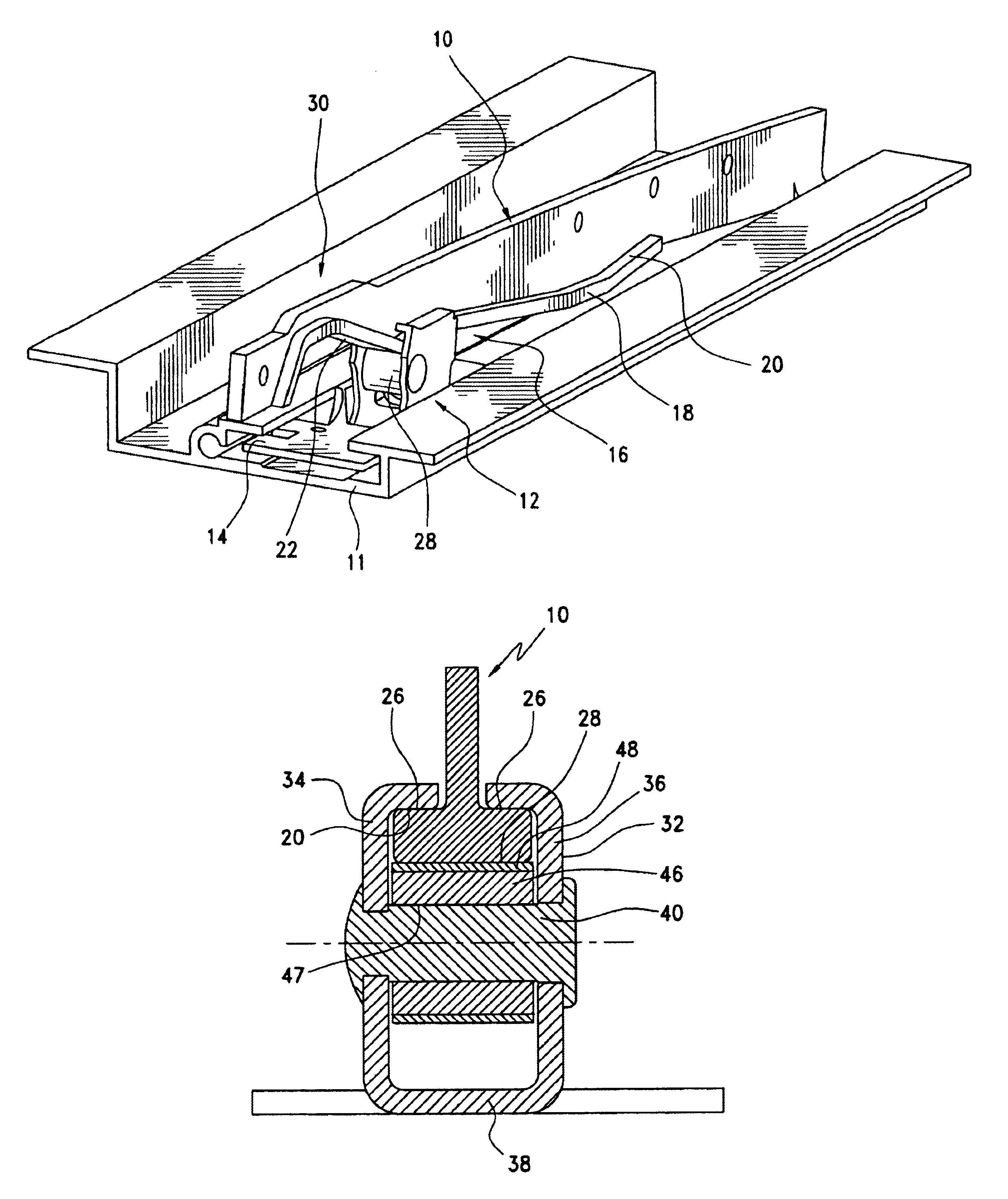 Guide arrangement for a roof element on an opening vehicle roof