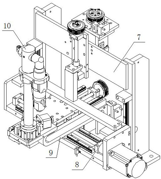 Rear axle housing assembly housing inner cavity trimming device
