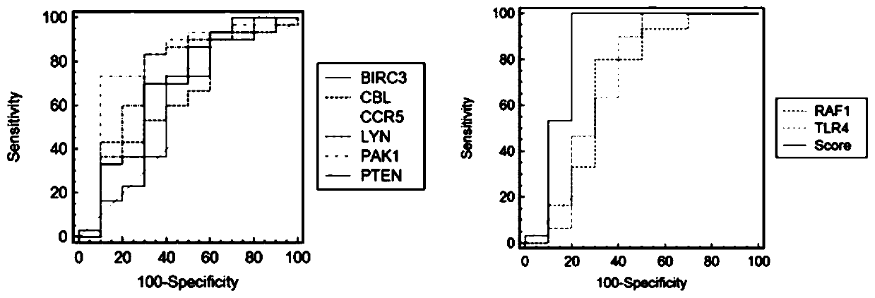 System for diagnosing steroid-induced femoral head necrosis through molecular marker