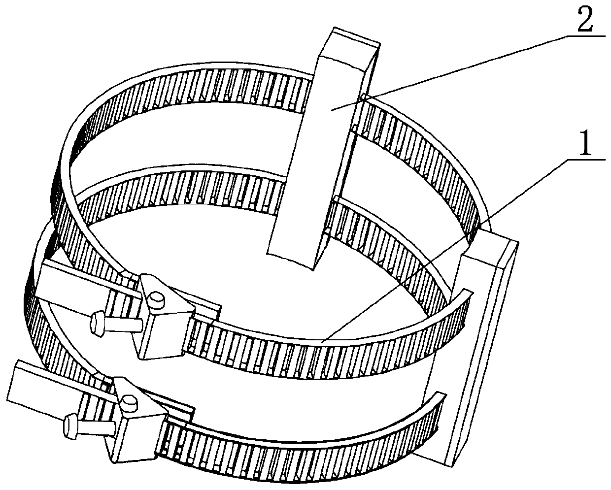 Device assisting C-arm machines with accurate shooting