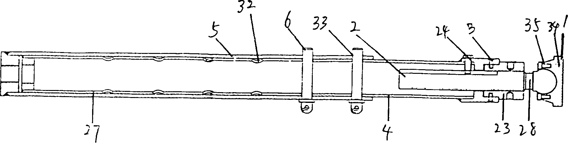 Drilling machine with supporting frame