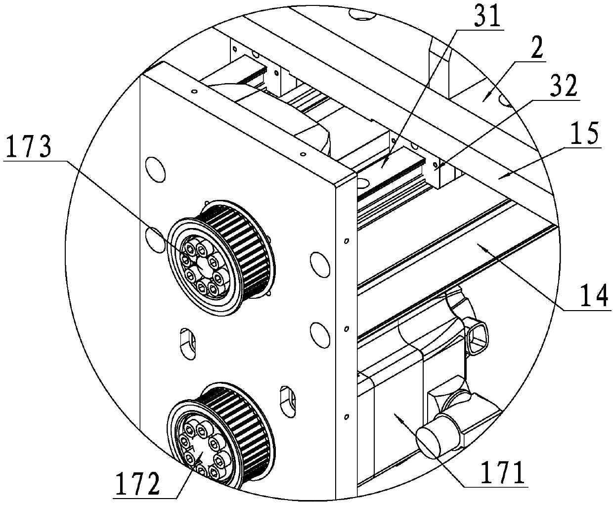 Automatic loading device applied to brake pad production