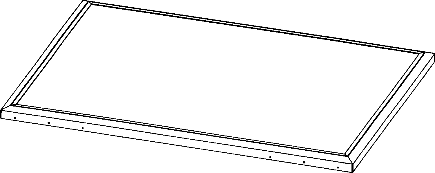 Digital light display rear projector and its face frame producing method