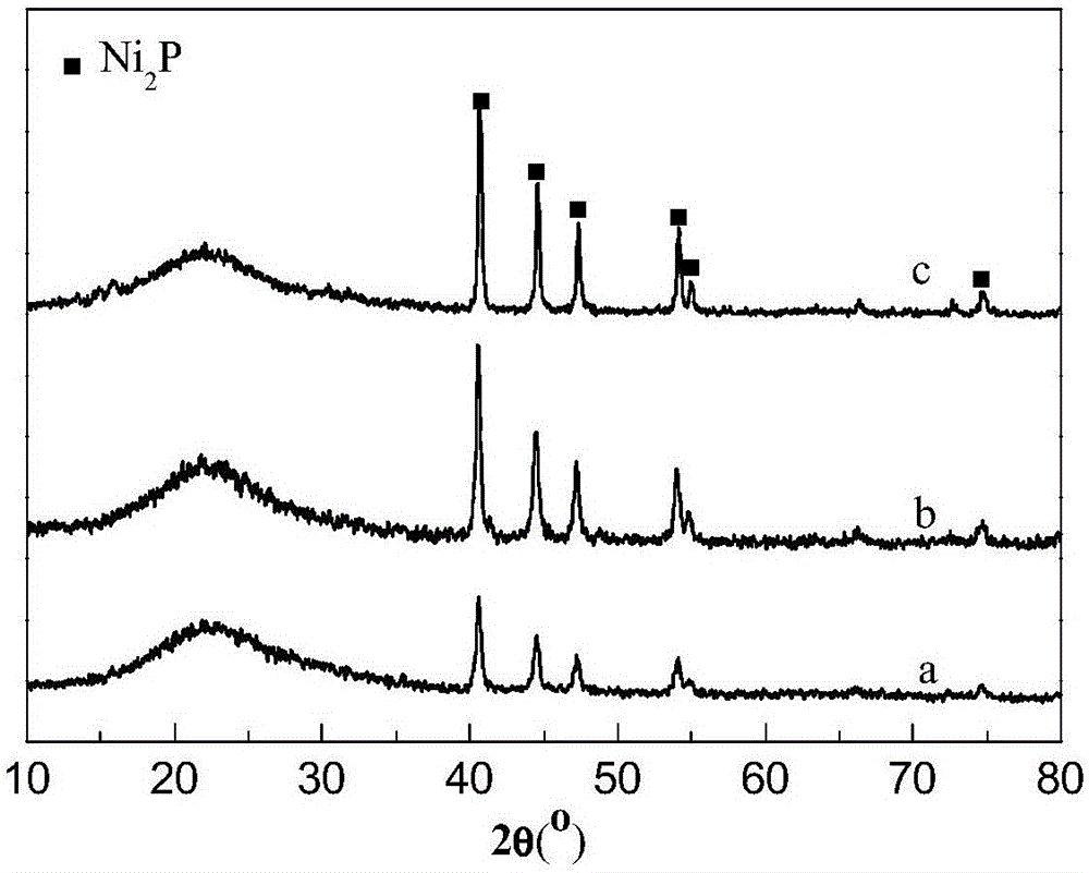 Nickel phosphide catalyst, method for preparing same and application of nickel phosphide catalyst