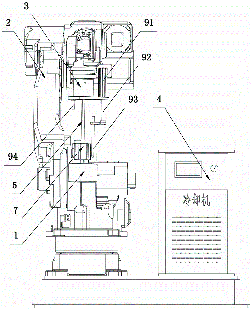 A fully automatic device for preparing semi-solid alloy slurry