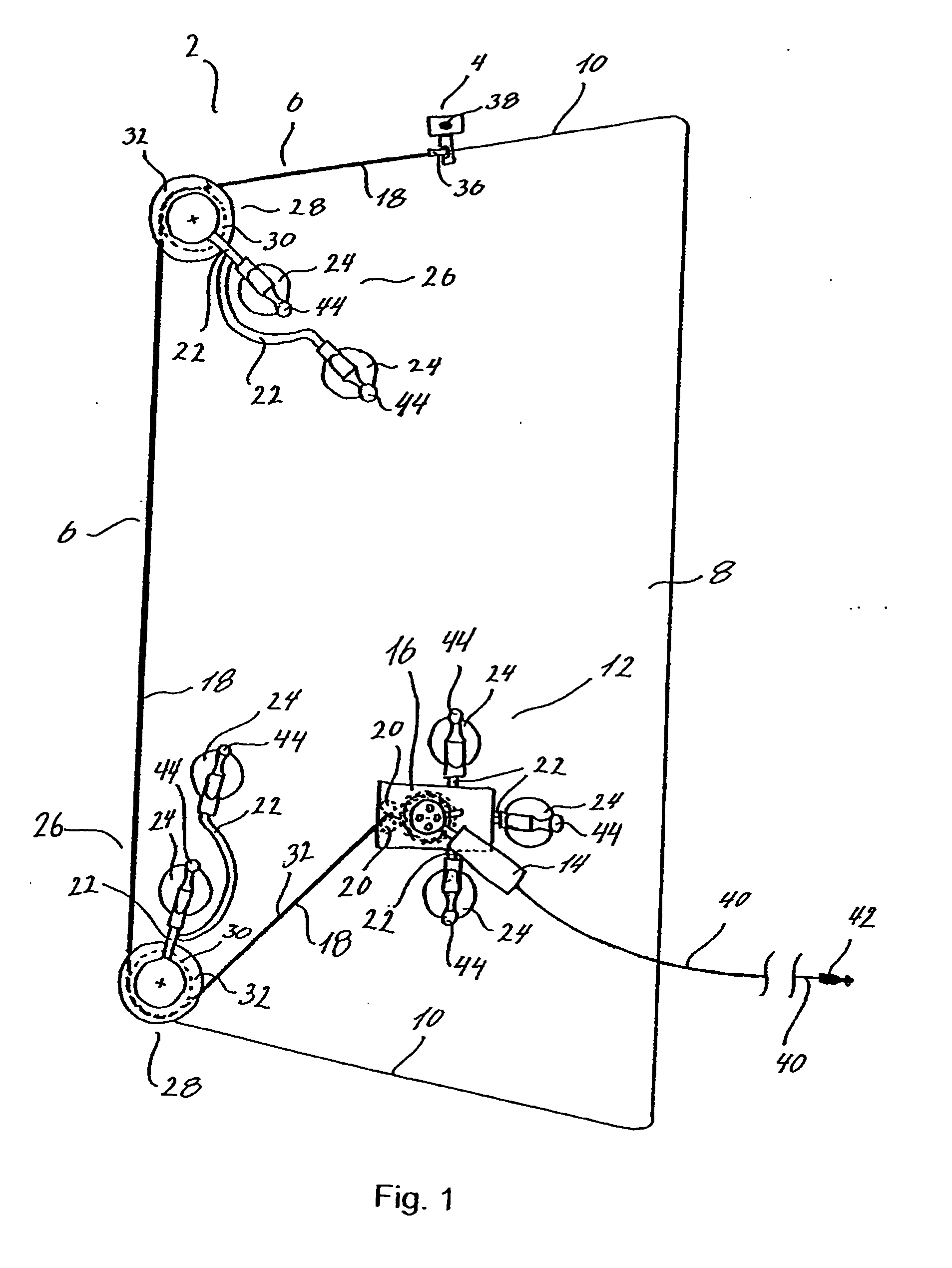 Apparatus and method for guiding a tool along a path on a surface
