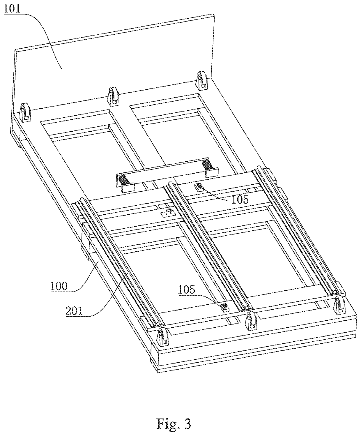 Bed frame convenient for changing bed sheets
