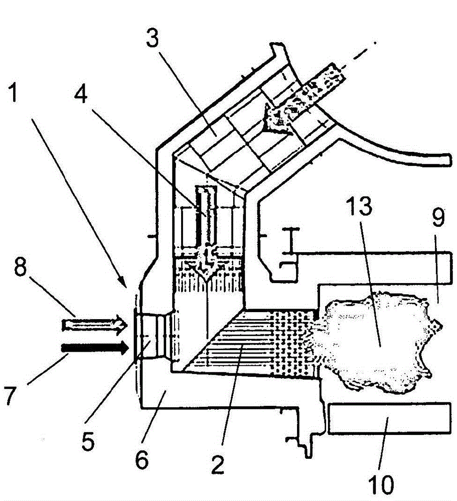 Burner assembly and method for combustion of gaseous or liquid fuel