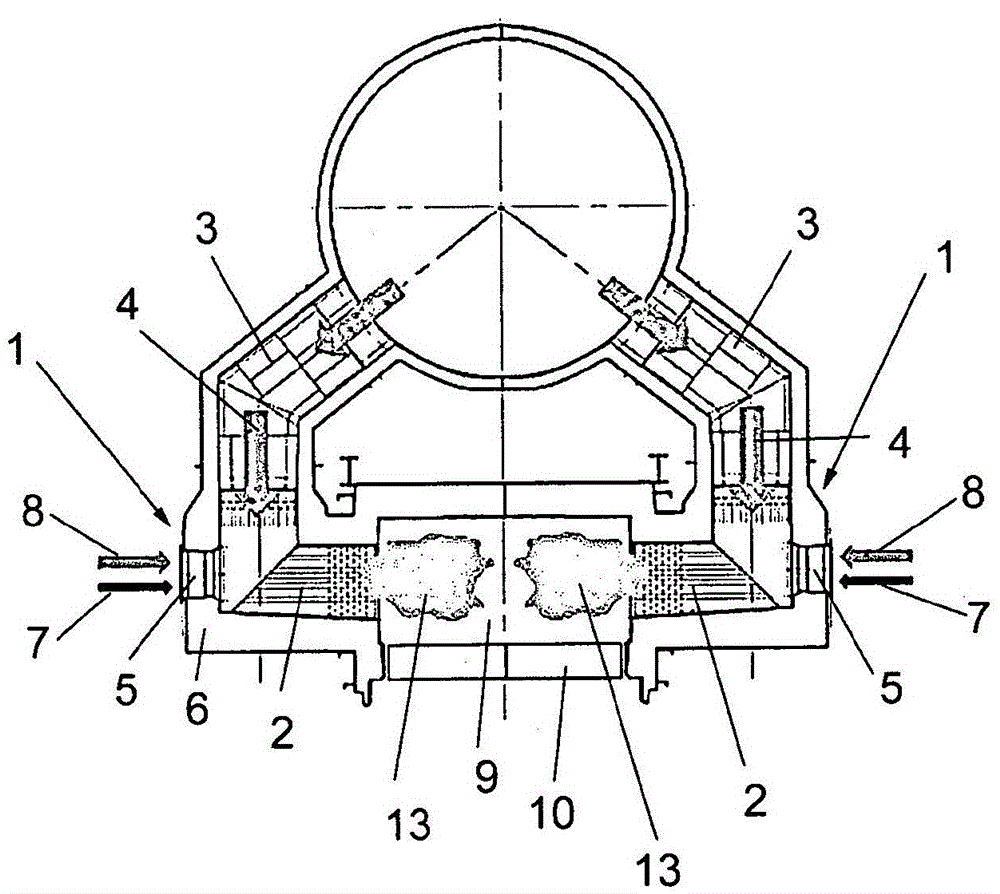 Burner assembly and method for combustion of gaseous or liquid fuel