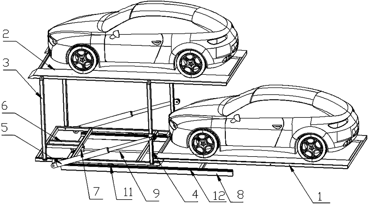 Non-avoidance double-layer parking device
