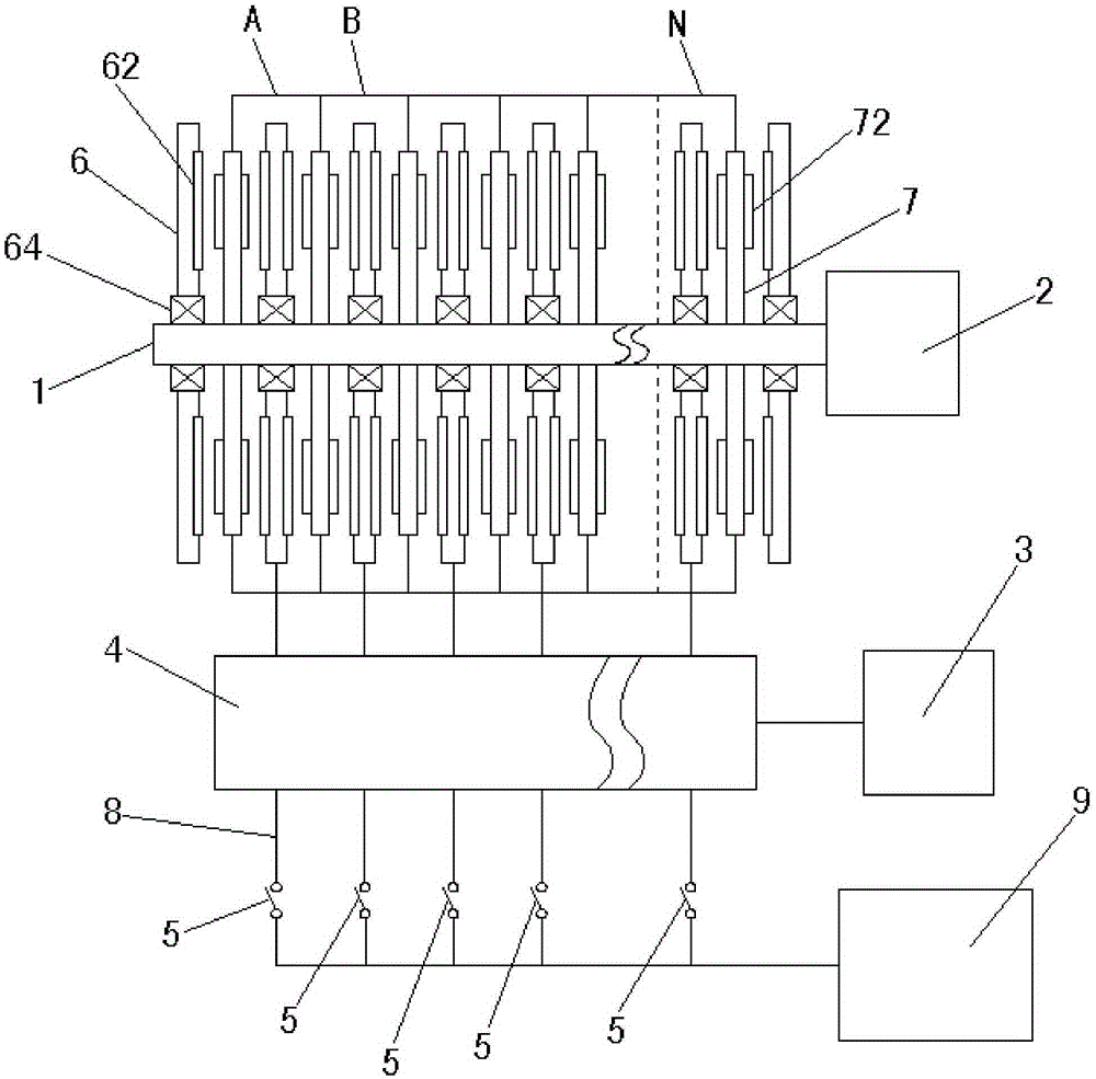 Disk type generator capable of changing power