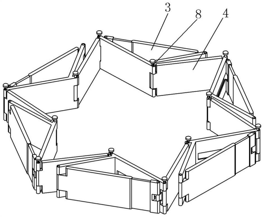 Energy-saving crushing and material mixing device for hydraulic engineering construction