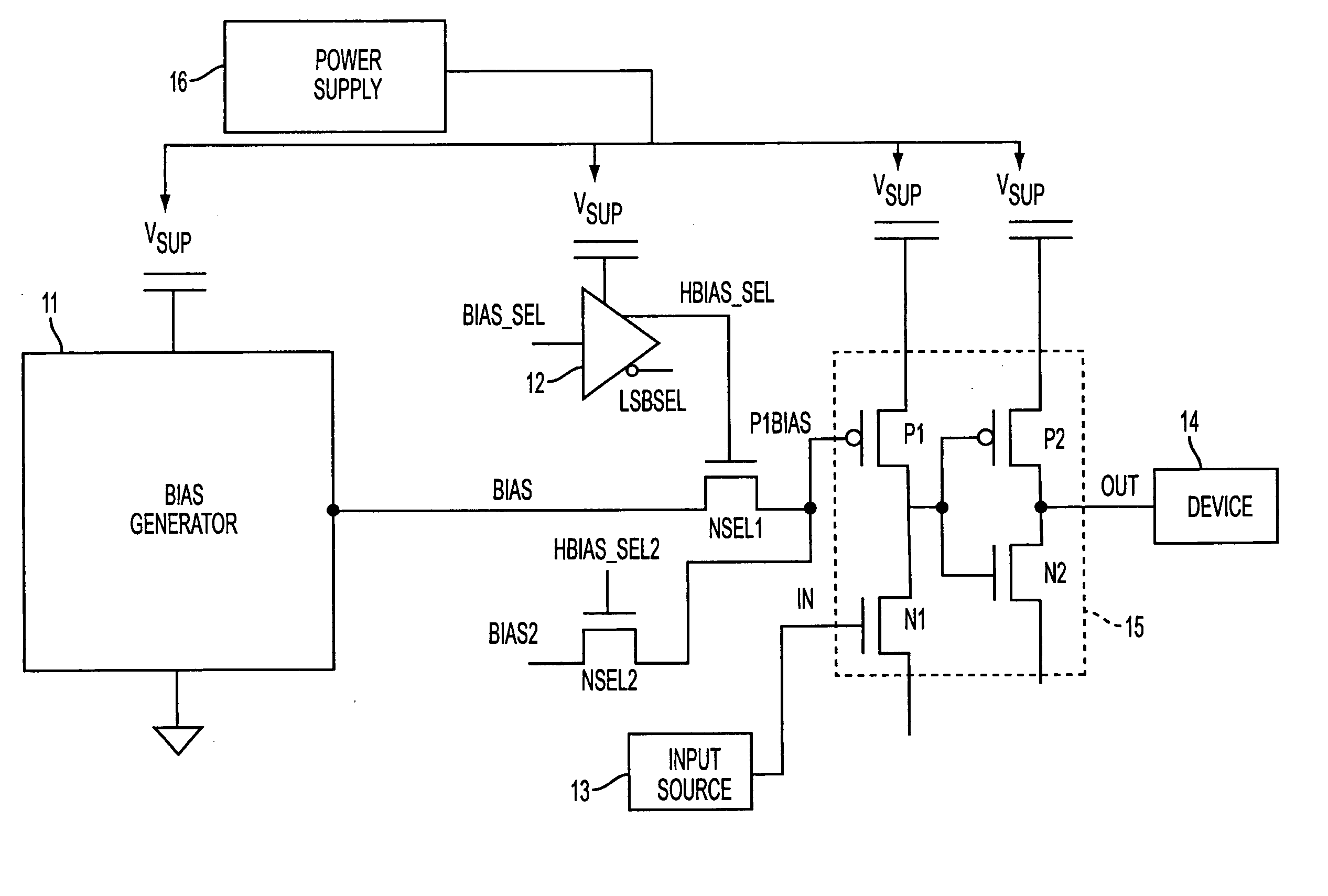 Bias selection