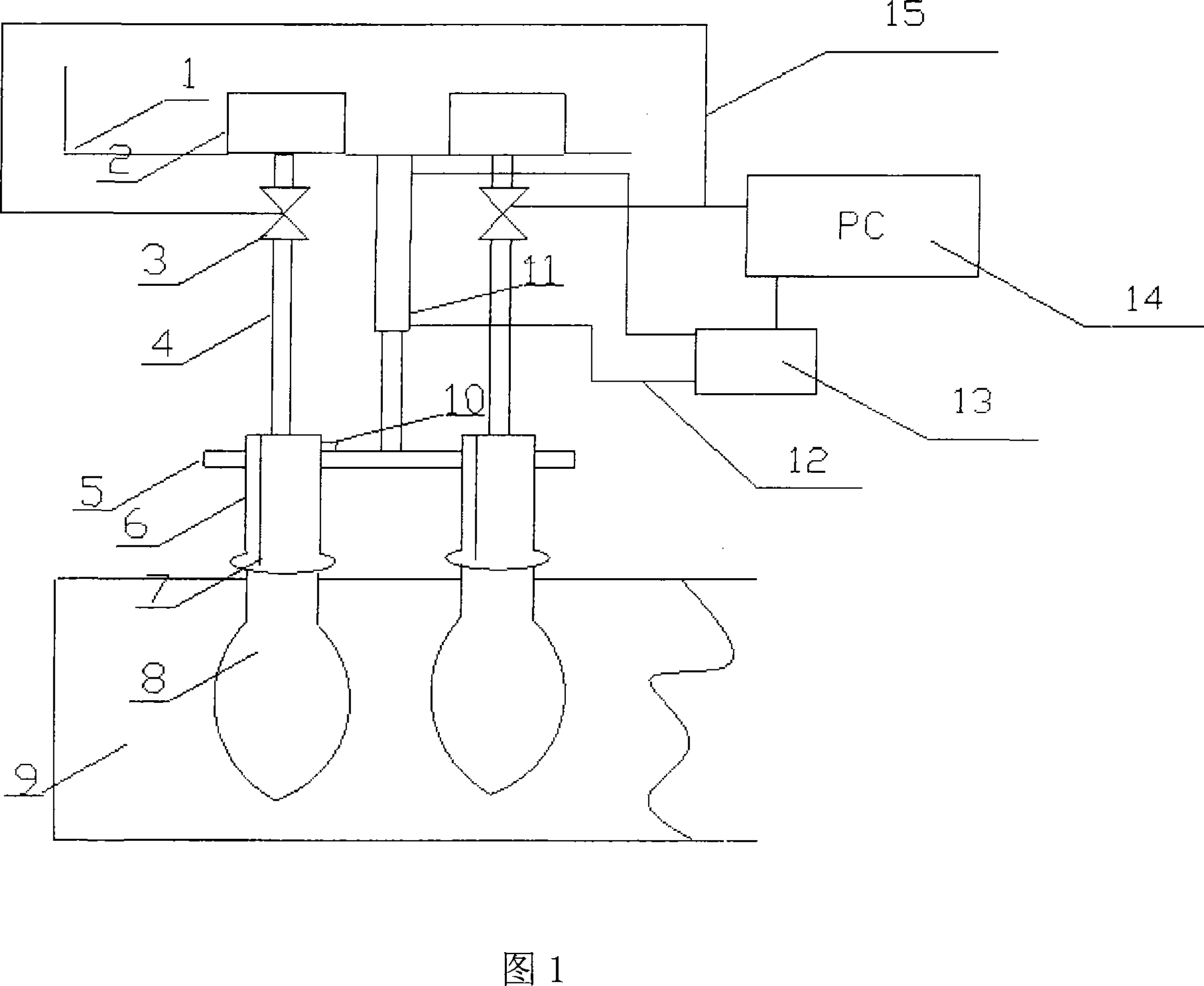 Condom pin hole electronic inspection instrument capable of automatically judging pin hole position