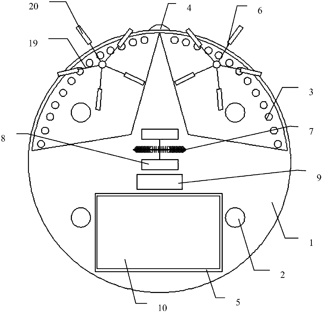 Intelligent sweeping and mopping all-in-one cleaning device that can automatically replace the wiper head