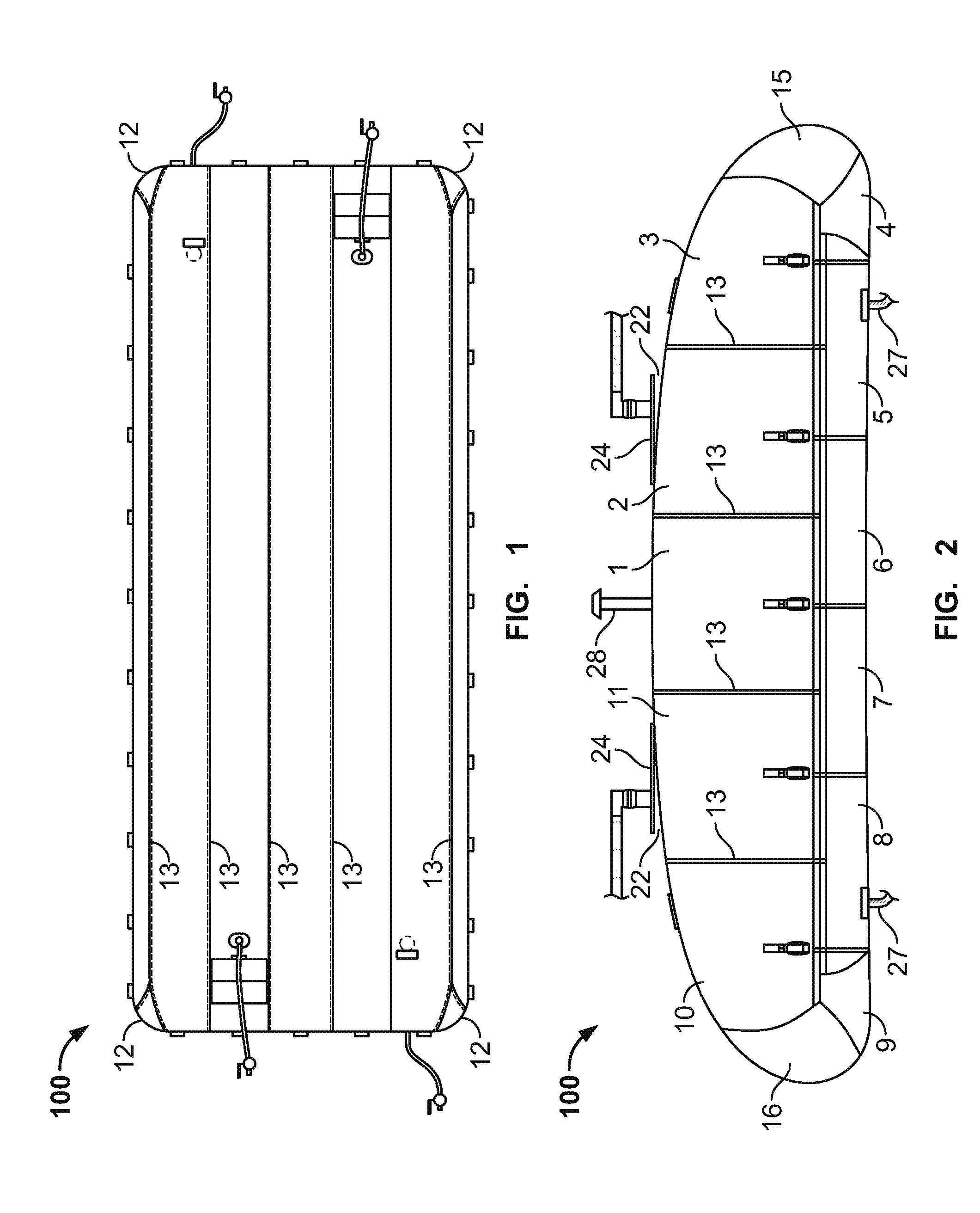 Flexible storage tank