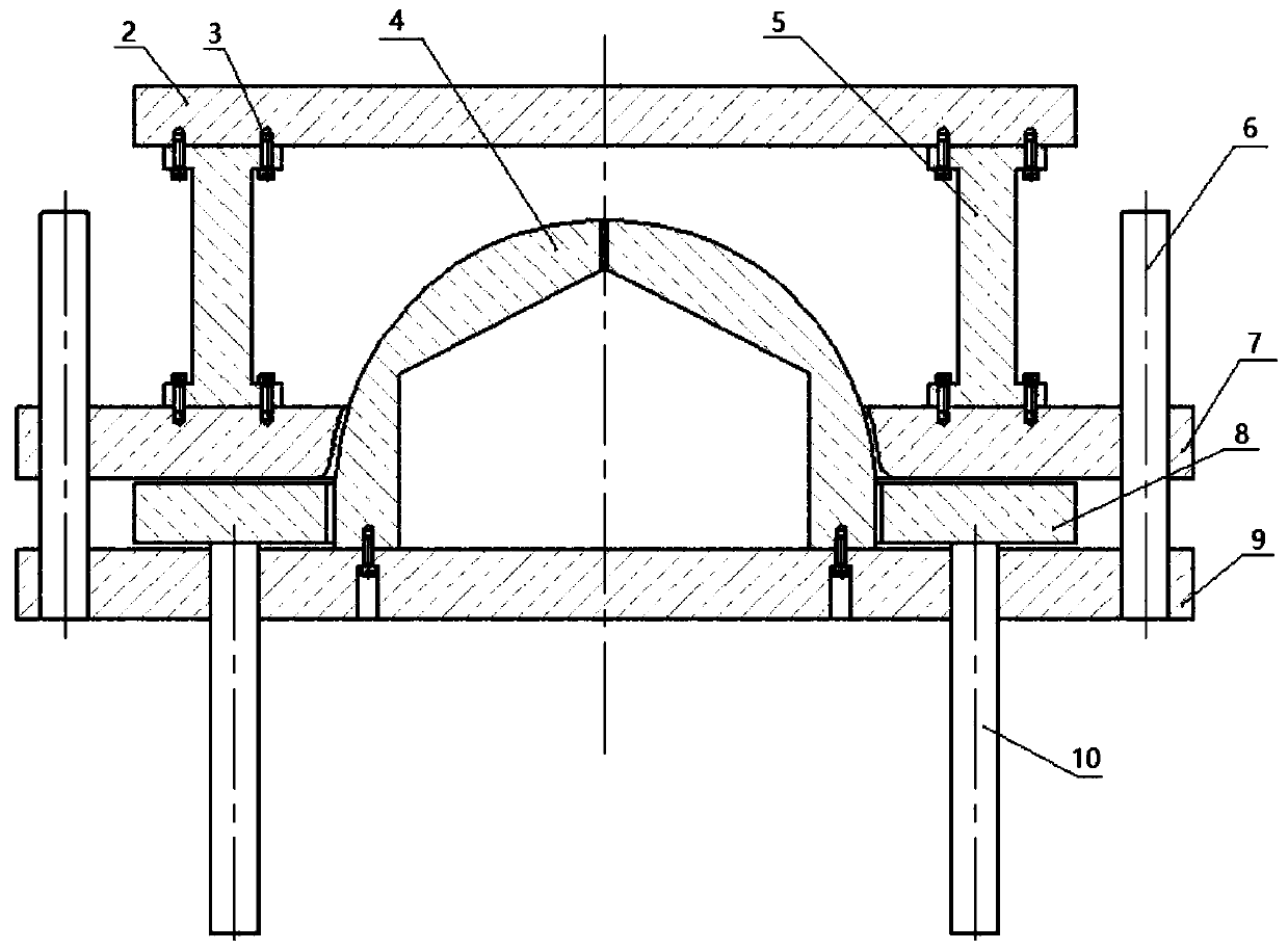 Machining process for precision forming of large thin-wall storage tank hemispheroid