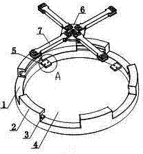 Auxiliary quenching device of compound gasket metal sealing ring