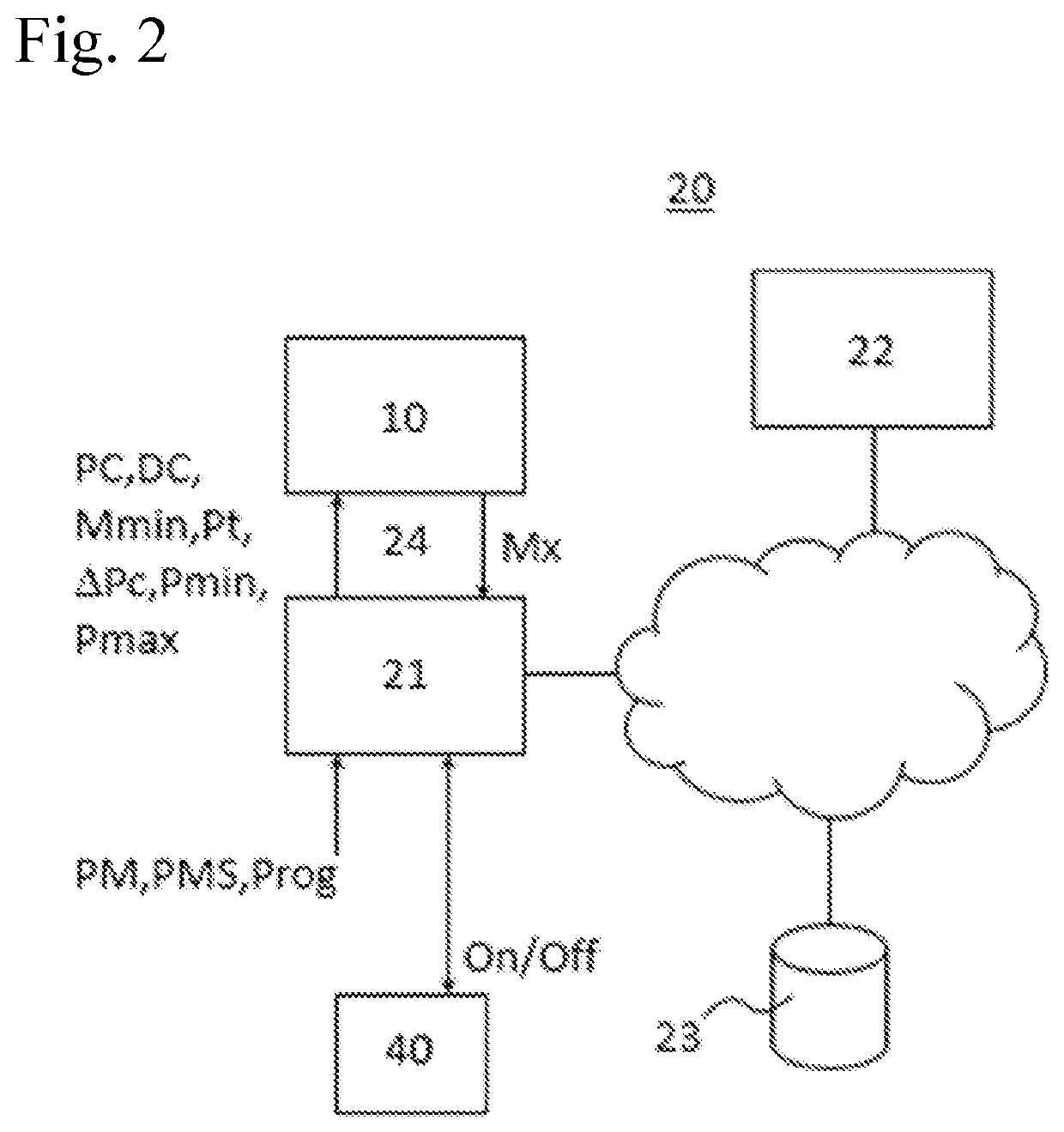 Wireless pressure sensor and associated swimming-pool monitoring device