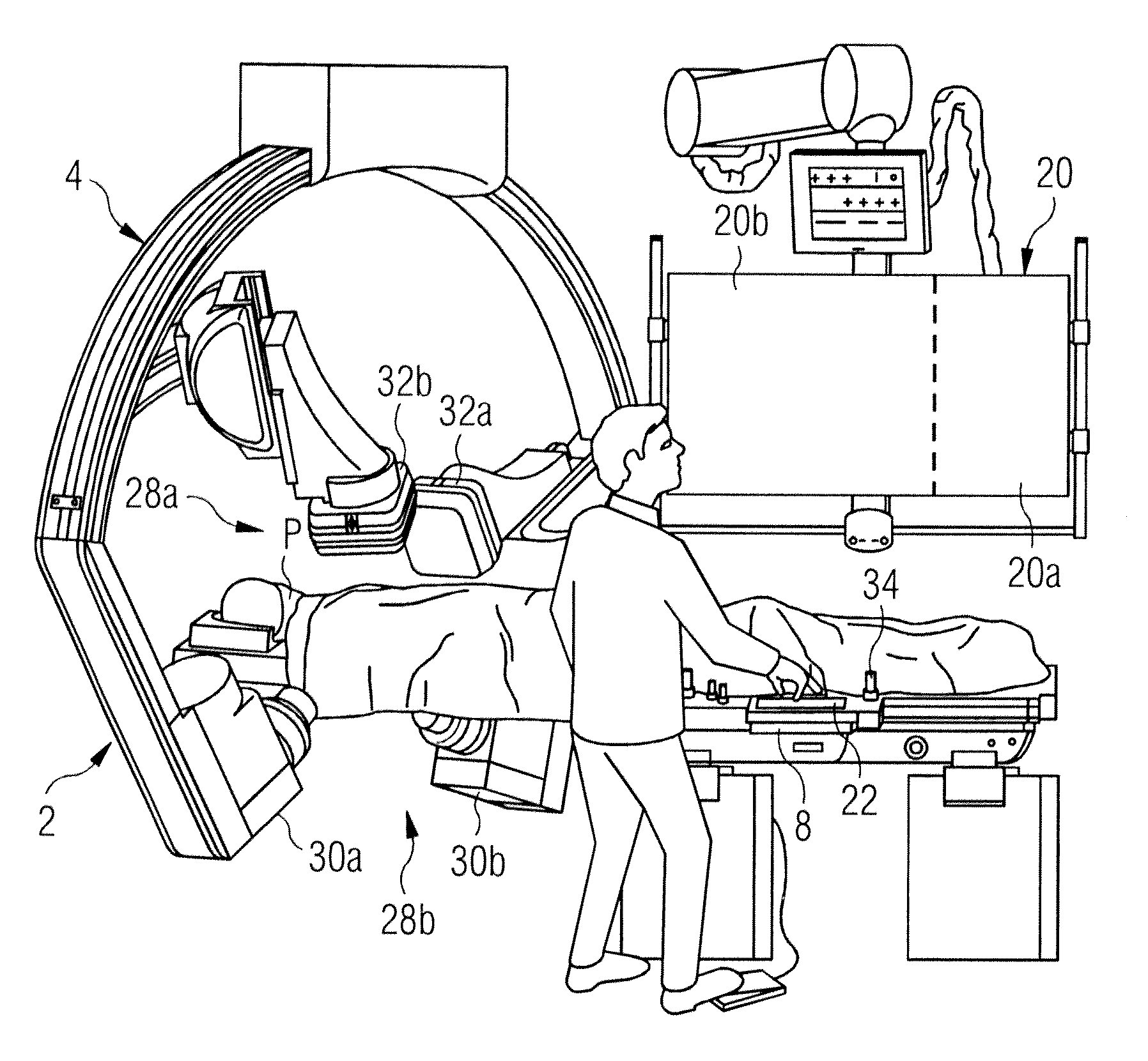 Medical technology system and operating a method therefor with reduced time required for acquisition of projection images