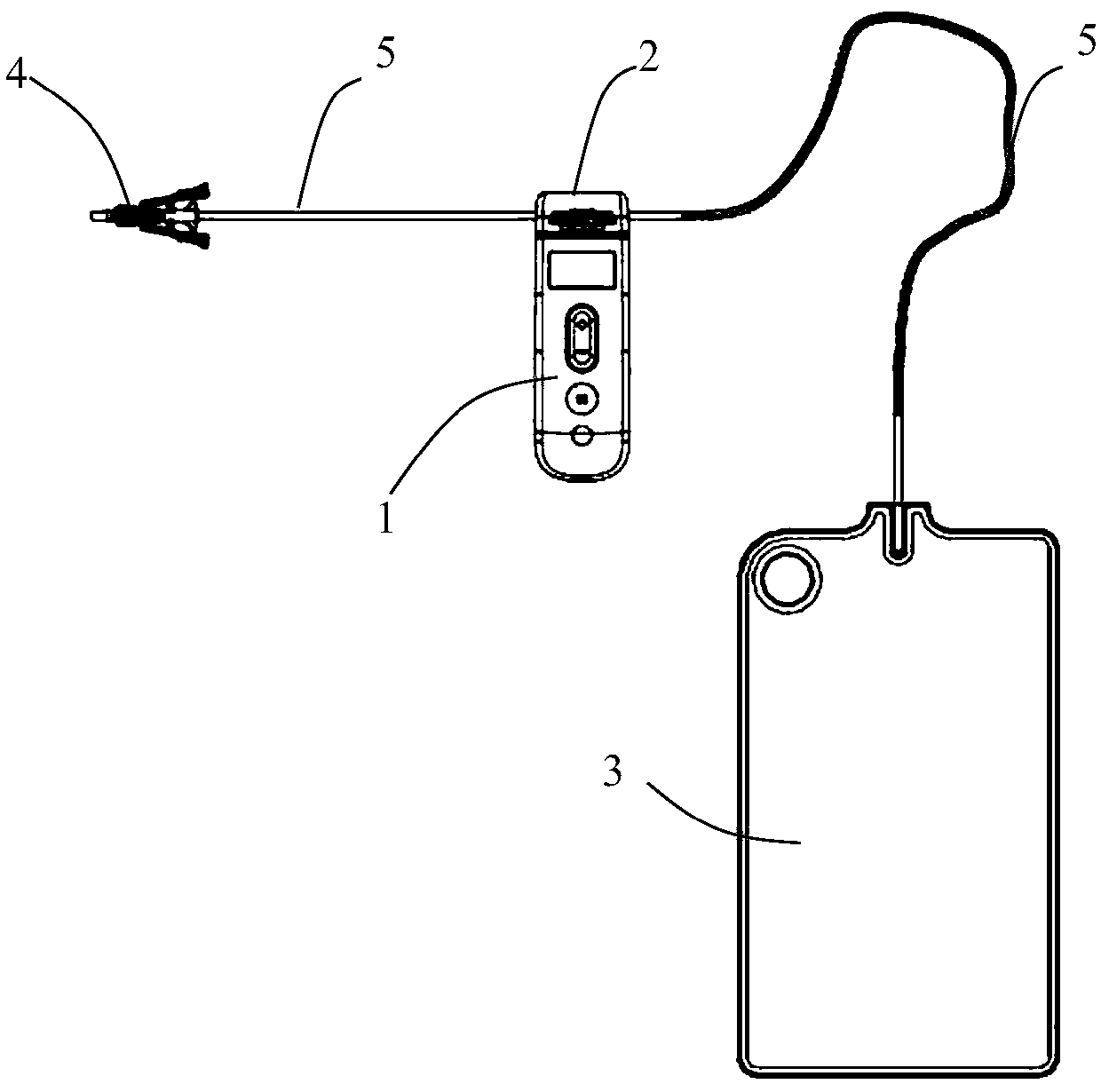 Portable negative pressure drainage device