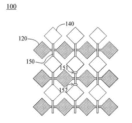 Electrode array of touch panel