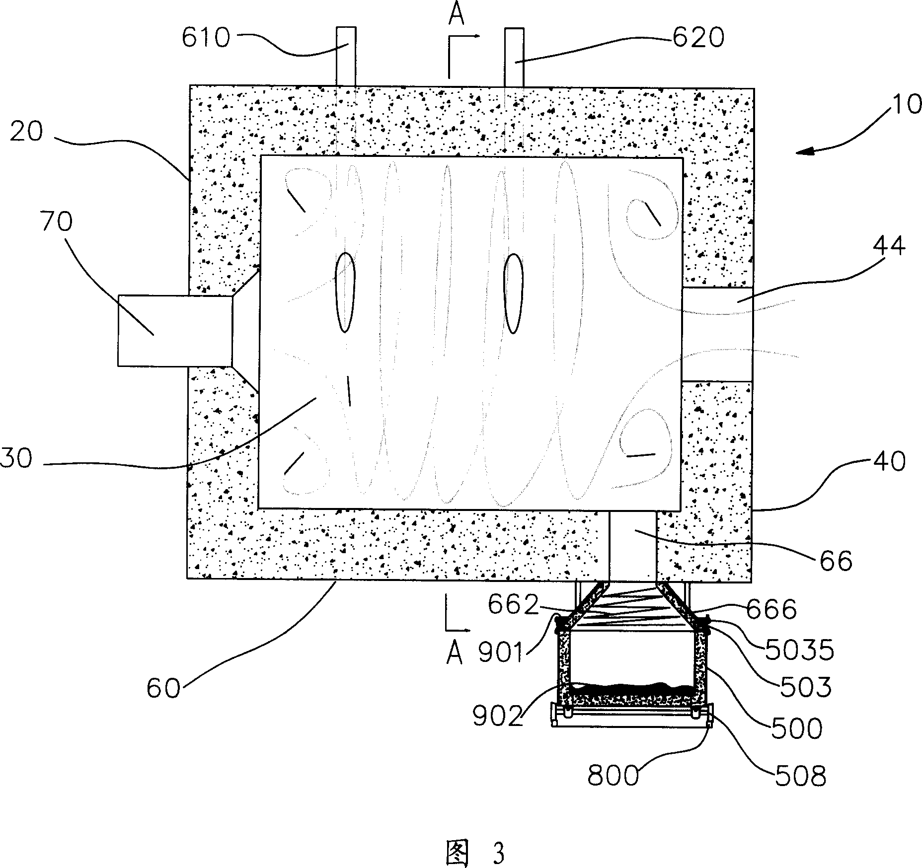 Gas injection boiler using the emulsifying coke mortar combustion device
