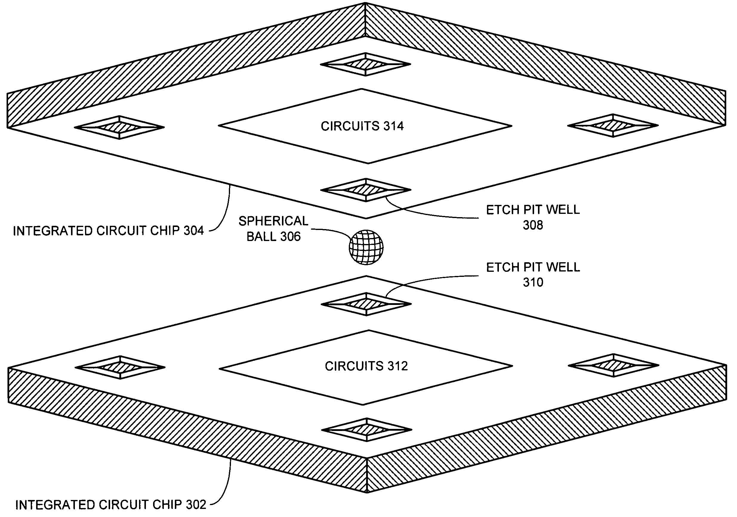 Method and apparatus for precisely aligning integrated circuit chips