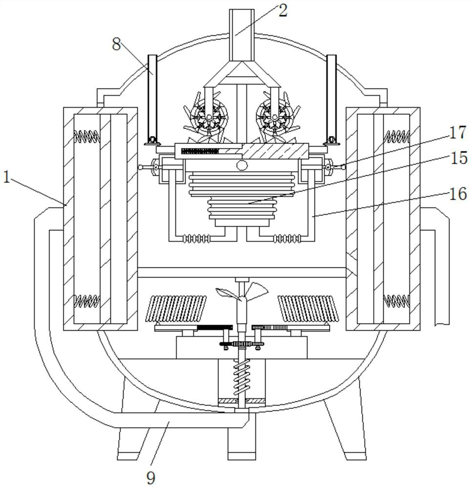 Efficient convenient heat dissipation and explosion prevention device for chemical reactions