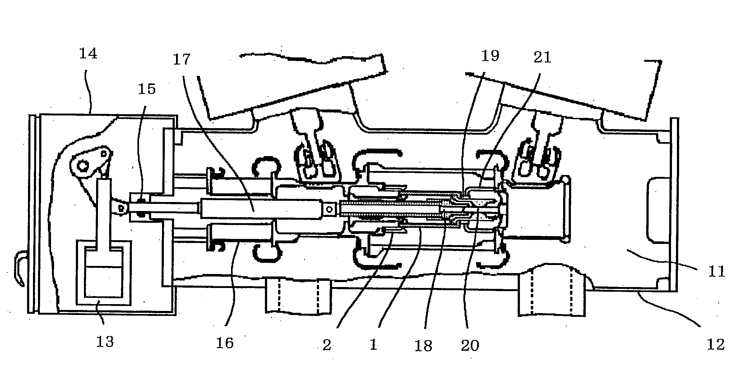 Gas insulated breaking device