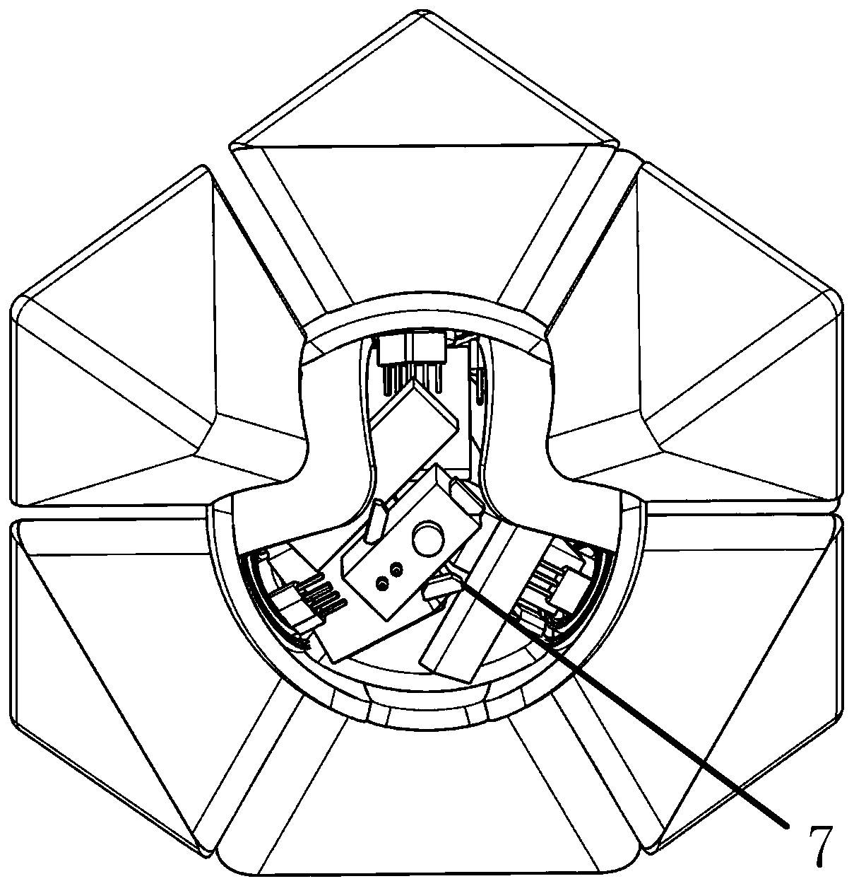 Rechargeable intelligent oblique-turning magic cube and state conversion method