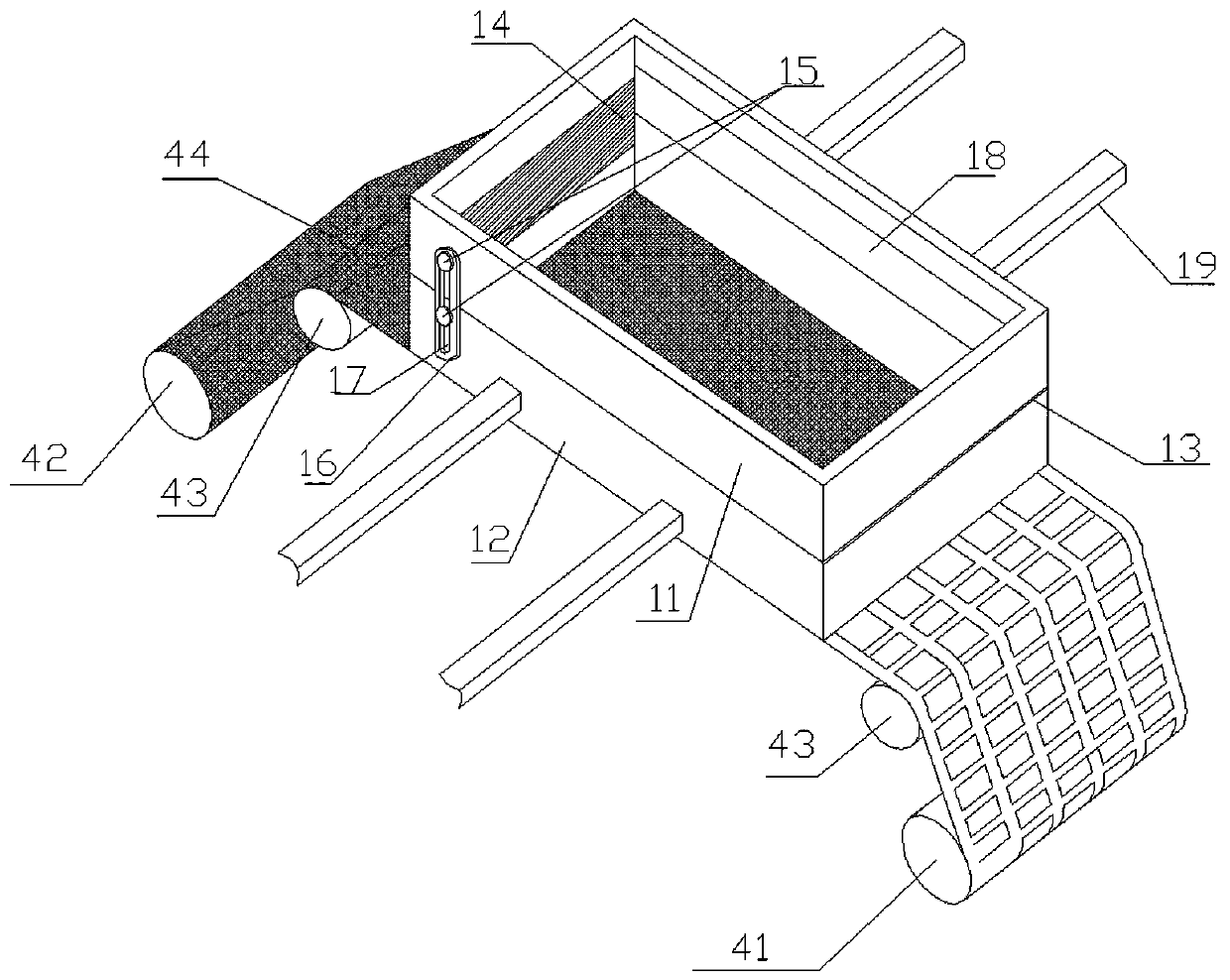 Equipment for filling tray with substrate for tobacco floating seedling raising