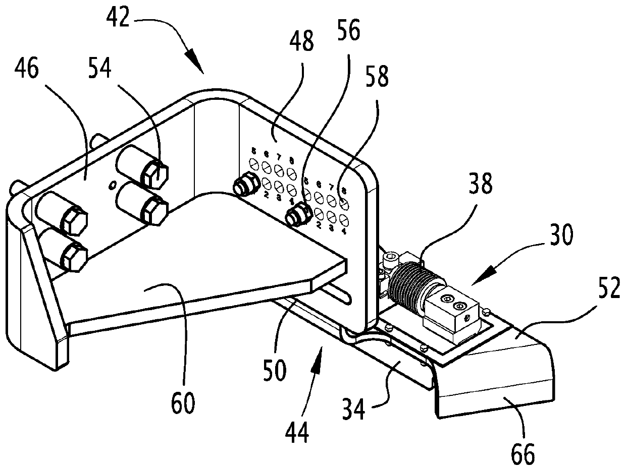 Derailment detection device and associated railway vehicle and method