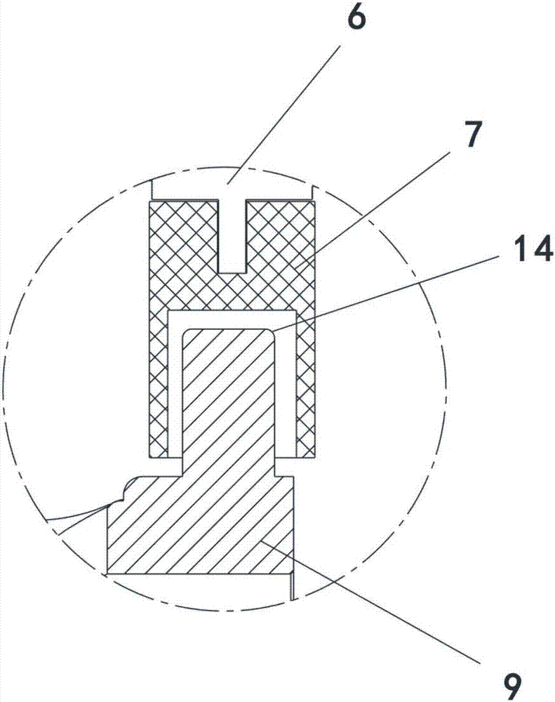Limiting and collision preventing structure of cooling refrigerator compressor