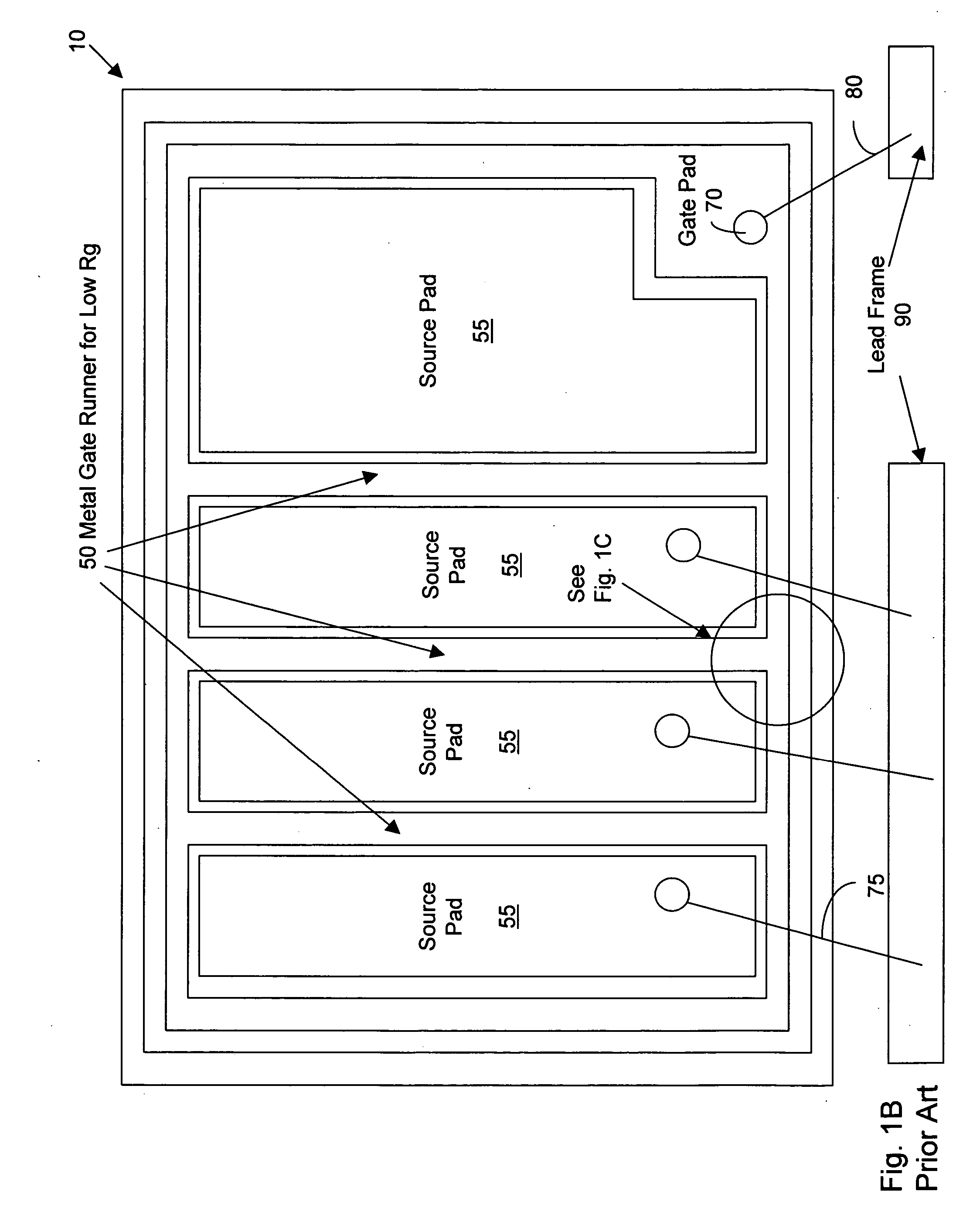 Gate contact and runners for high density trench MOSFET