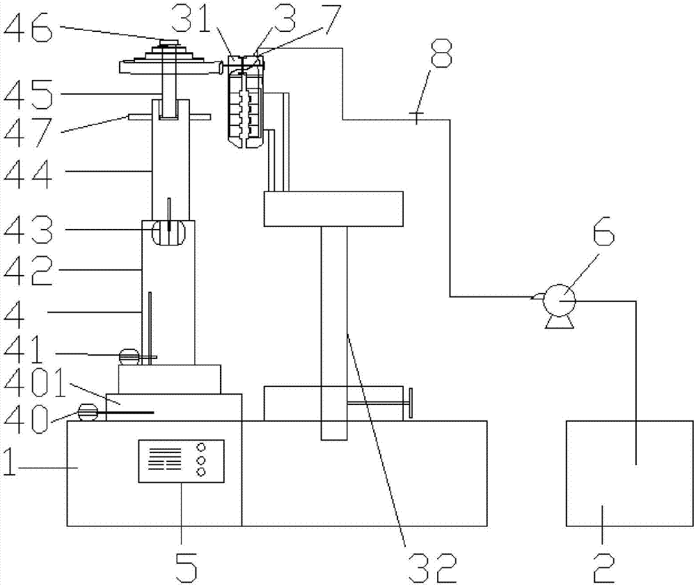 Film coating device for truncated-cone volute spring