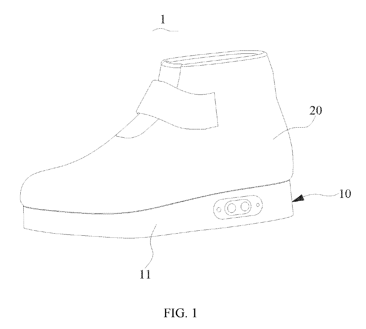 Massaging shoe and method for manufacturing the same