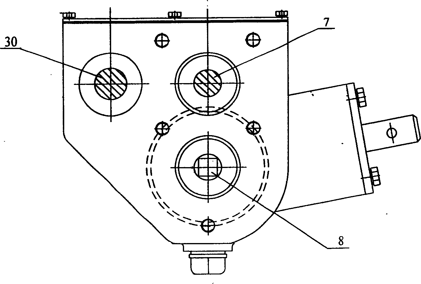 Box moving mechanism of high-speed rice transplanter