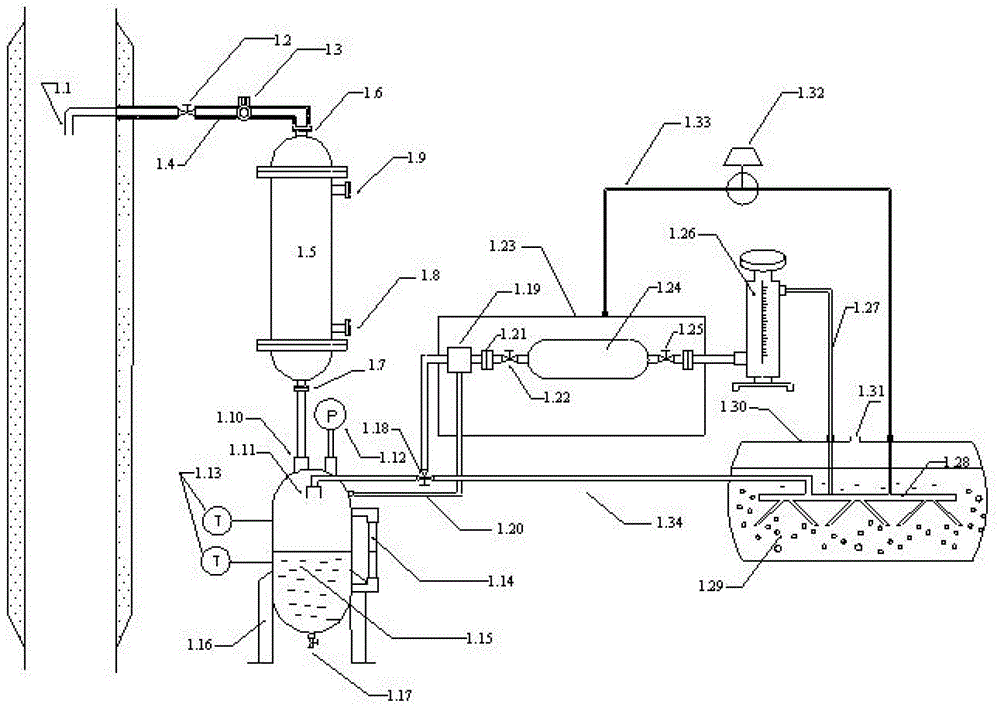 Methyl iodide gas sampling system applicable to high pressure steam pipeline environment