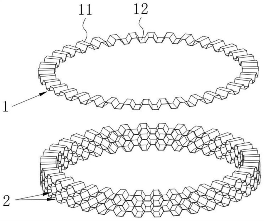 Vertical honeycomb heating body