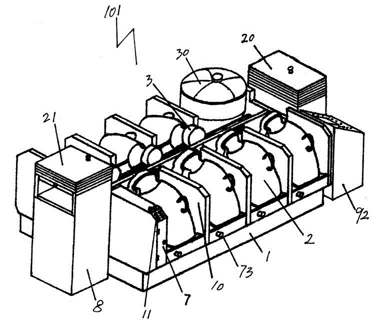 Novel automatic dish distributing device