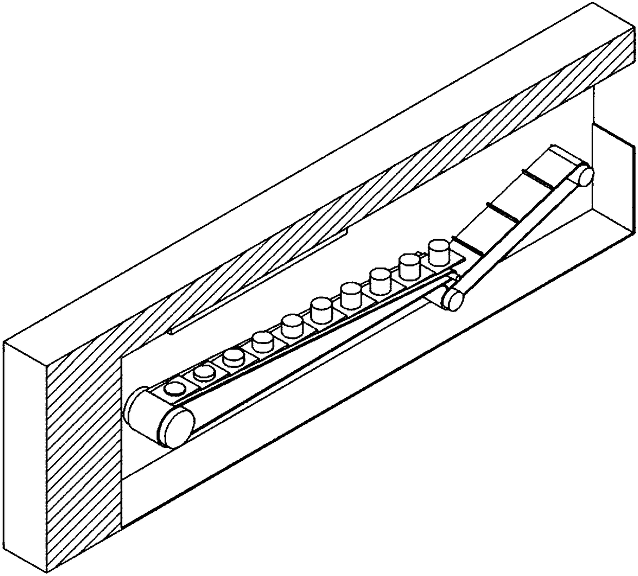 A production device and working method for realizing continuous and uninterrupted inkjet 3D printing