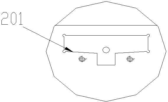 Turning clamp for plate part hole and inner annular groove machining